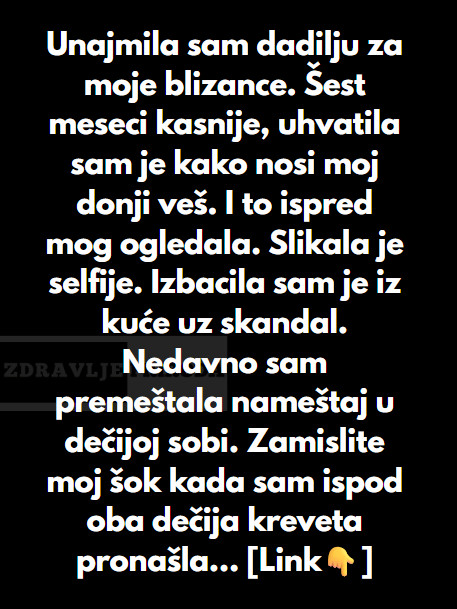 “Unajmila sam dadilju za moje blizance…” - featured image “Unajmila sam dadilju za moje blizance…” - featured image