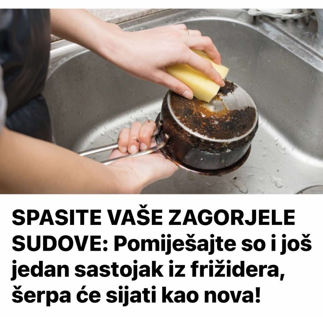 SPASITE VAŠE ZAGORJELE SUDOVE: Pomiješajte so i još jedan sastojak iz frižidera, šerpa će sijati kao nova! - featured image