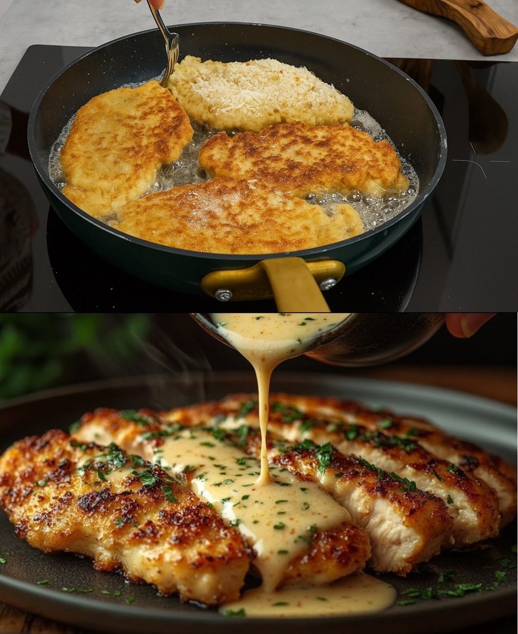 Ova hrskava piletina je uvijek bolja od šnicle! Moja porodica sada odbija običnu piletinu nakon što su probali ovu verziju s parmezanom. - featured image