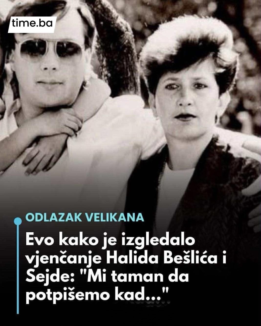 Evo kako je izgledalo vjenčanje Halida Bešlića i Sejde: “Mi taman da potpišemo kad…” - featured image