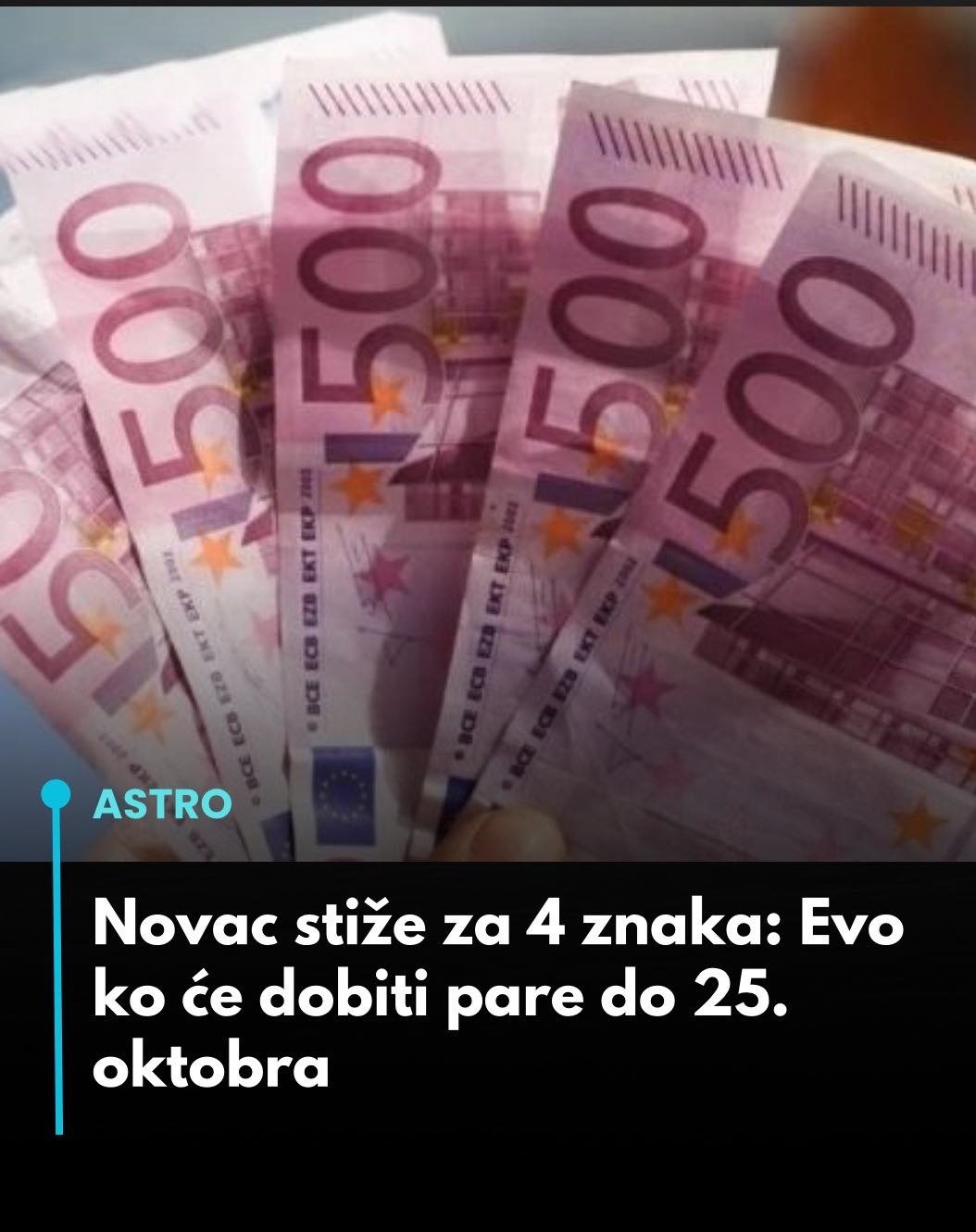 Novac stiže za 4 znaka: Evo ko će dobiti pare do 25. oktobra… - featured image